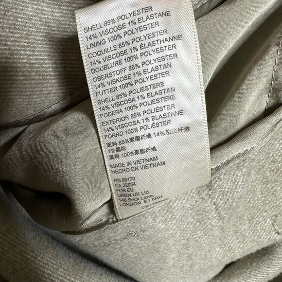 Free People Hannah Slouchy Coat Jacket Women's Tan Olive Size Small - Picture 7 of 8